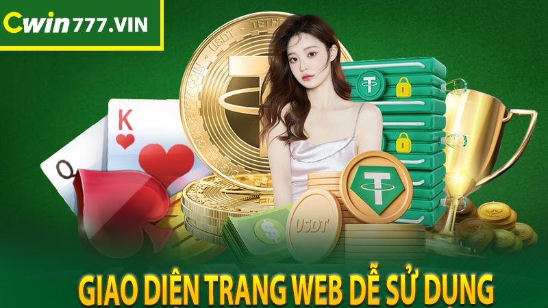 Giao diện trang web dễ sử dụng