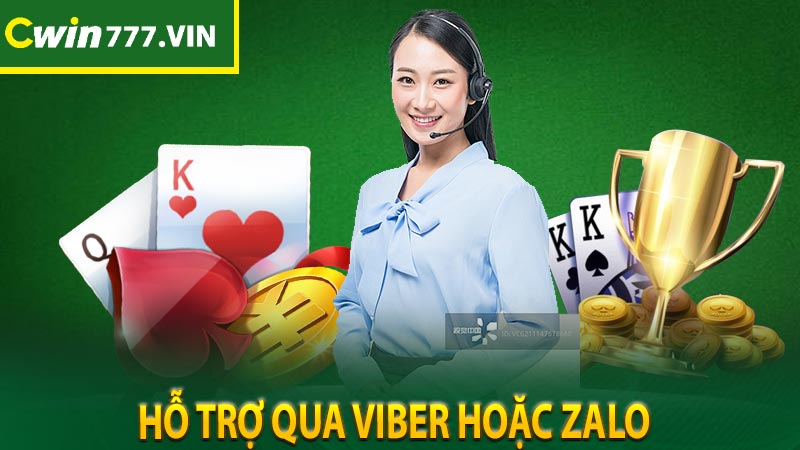 Hỗ trợ qua viber hoặc zalo